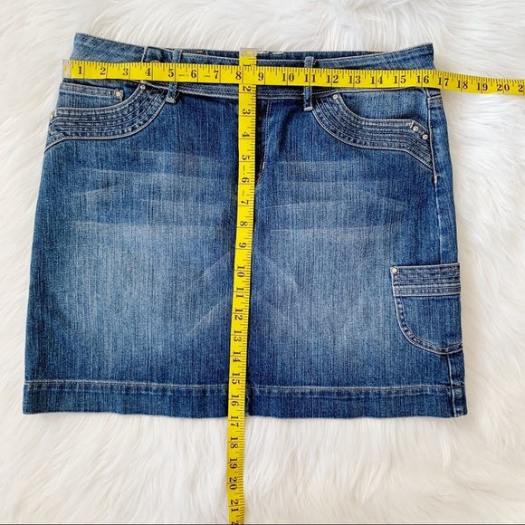 Noir Womens Denim Vintage Skirt size 6 - Picture 3 of 4